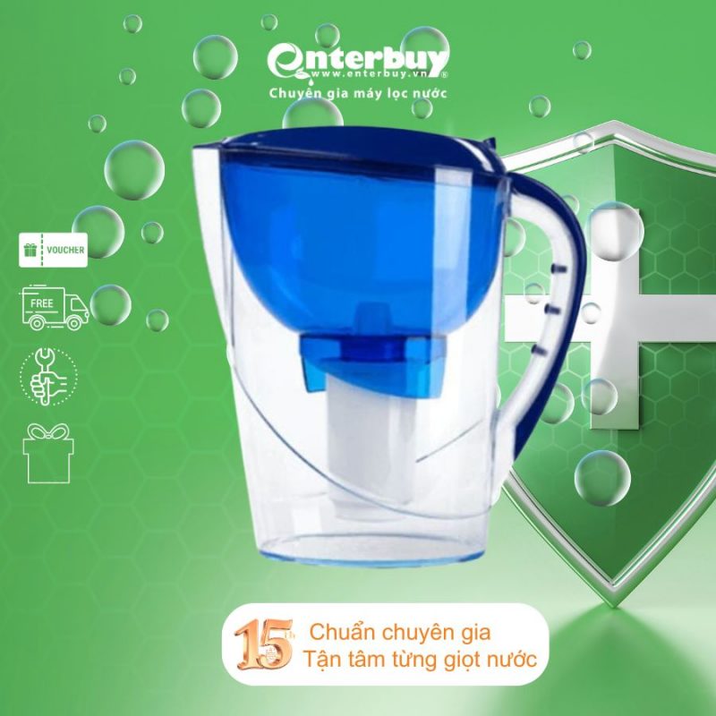 Bình lọc nước kháng khuẩn nano Geyser Aquarius - 3.7L