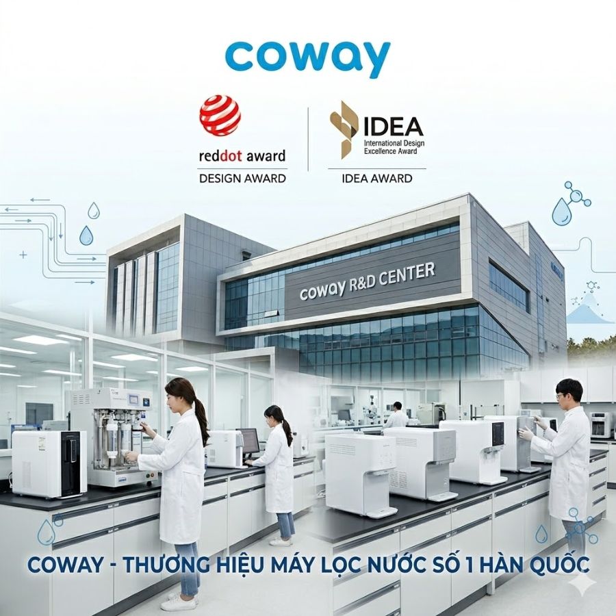 Coway - Thương hiệu máy lọc nước số 1 Hàn Quốc