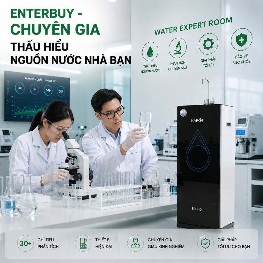 Enterbuy - Chuyên gia thấu hiểu nguồn nước nhà bạn