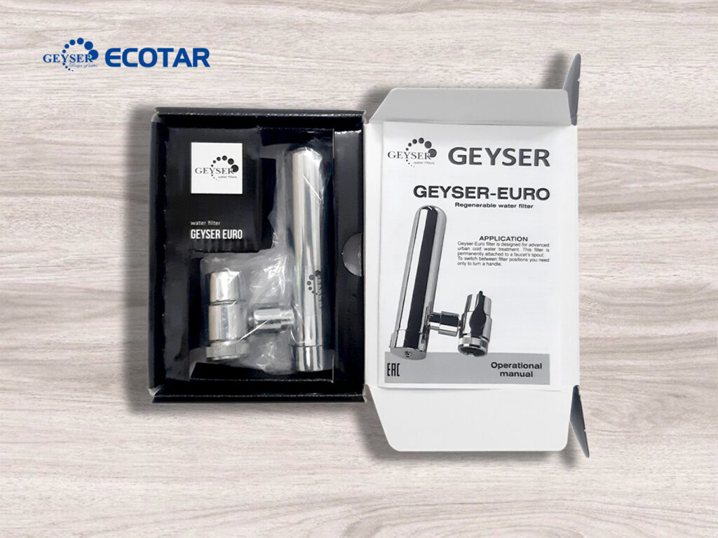Máy lọc nước tại vòi Geyser Euro M