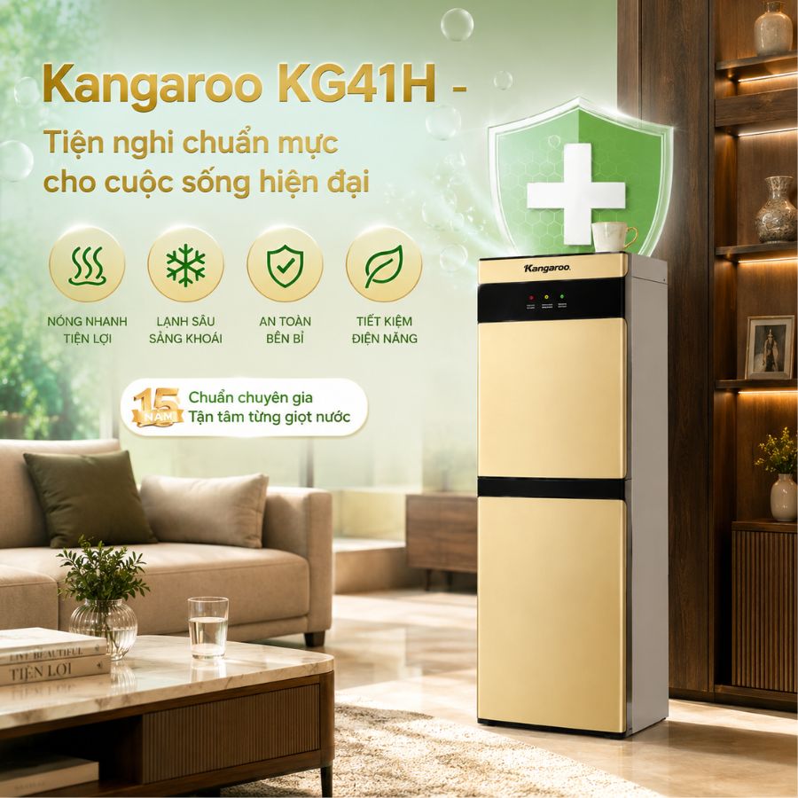 Kangaroo KG41H - Ngăn mát tiện lợi - Giải pháp 2 trong 1 cho không gian hẹp
