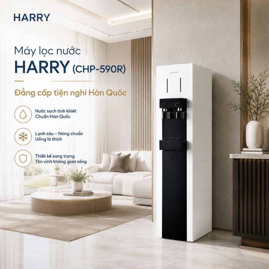 Máy lọc nước HARRY (CHP-590R) - Đẳng cấp tiện nghi Hàn Quốc