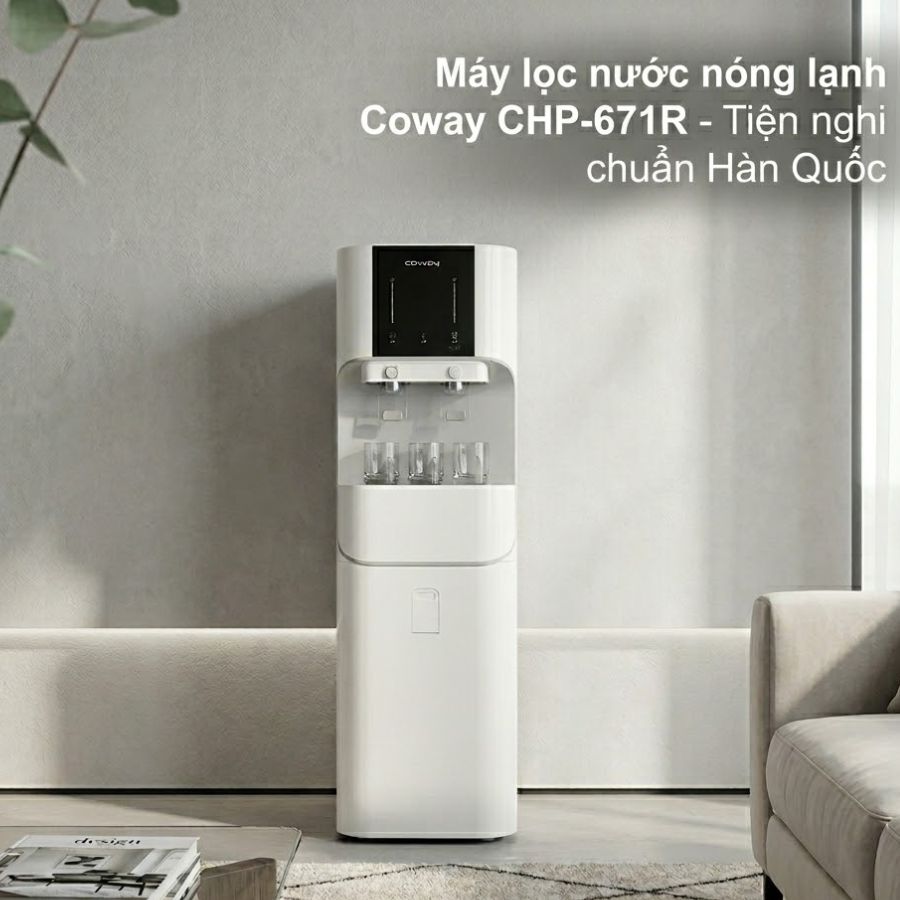 Máy lọc nước nóng lạnh Coway CHP-671R - Tiện nghi chuẩn Hàn Quốc'