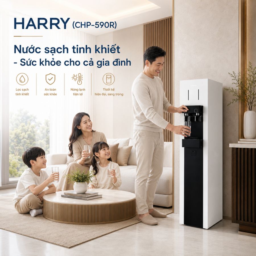 Nước sạch tinh khiết - Sức khỏe cho cả gia đình