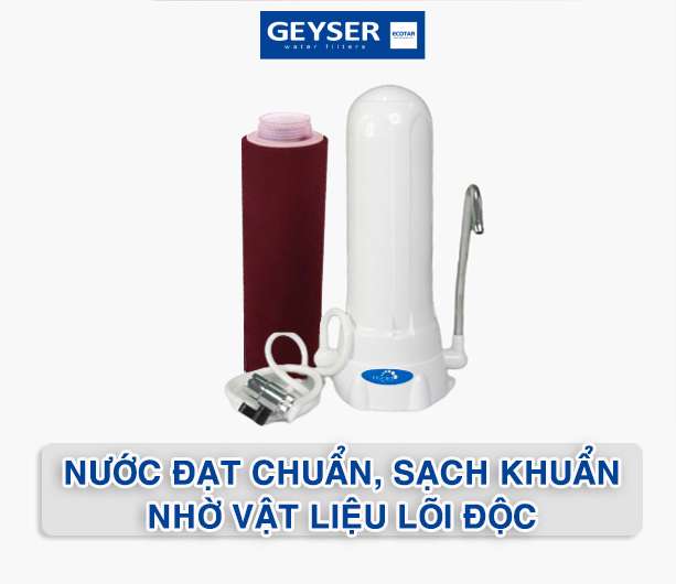 Máy lọc gắn vòi để bàn Geyser 1UH Euro