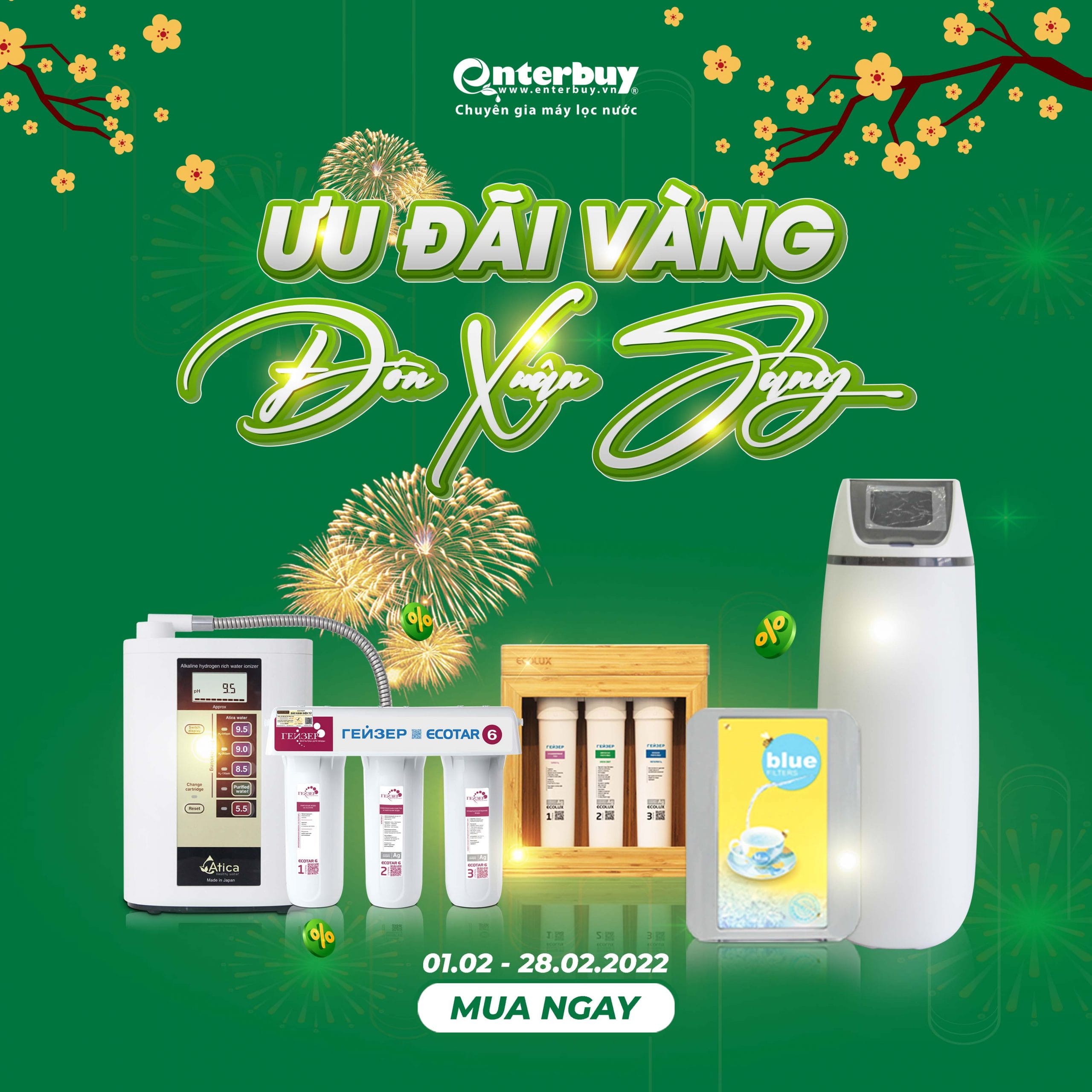 ENTERBUY BÙNG NỔ CHƯƠNG TRÌNH ” ƯU ĐÃI VÀNG – ĐÓN XUÂN SANG”