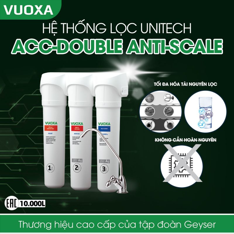 Máy lọc nước công nghệ Aragonite Vuoxa 4