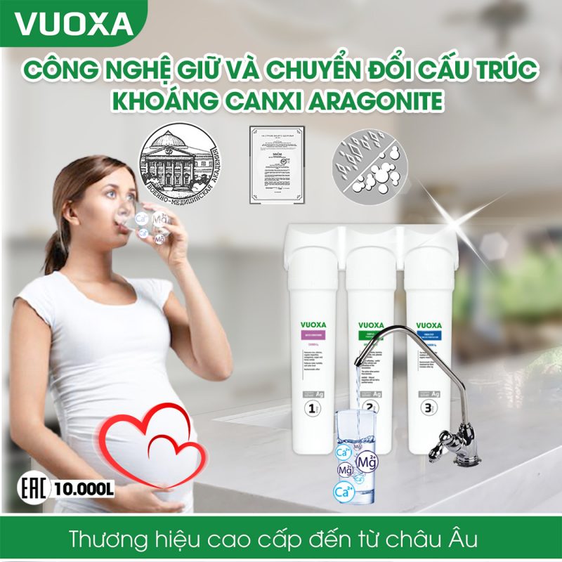 Máy lọc nước công nghệ Aragonite Vuoxa 3