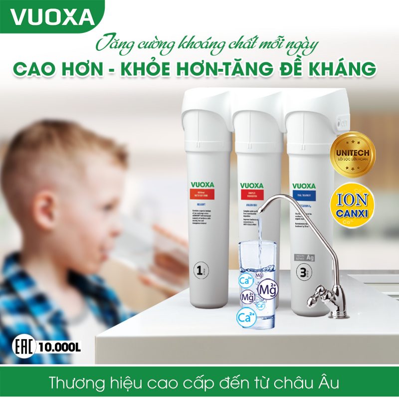 Máy lọc nước công nghệ Aragonite Vuoxa 4