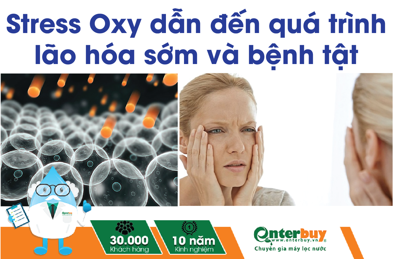 Căng thẳng Oxy gây ra nhiều vấn đề cho cơ thể