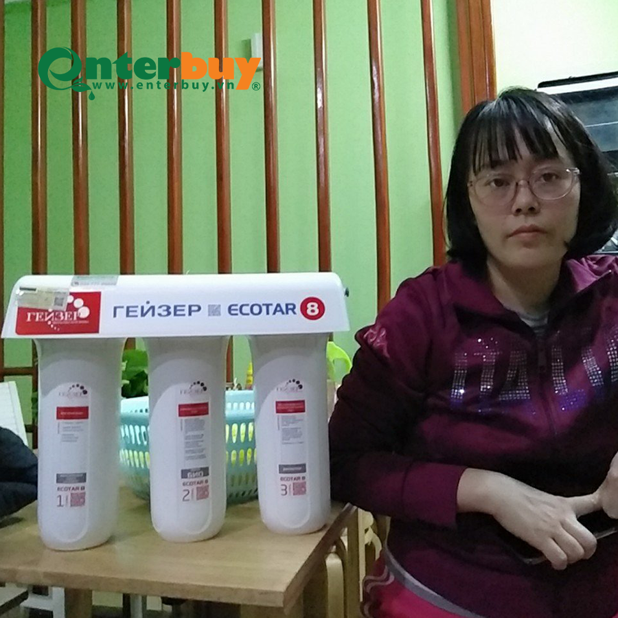 Công trình lắp đặt trực tiếp máy lọc nước ion canxi Geyser Ecotar 8