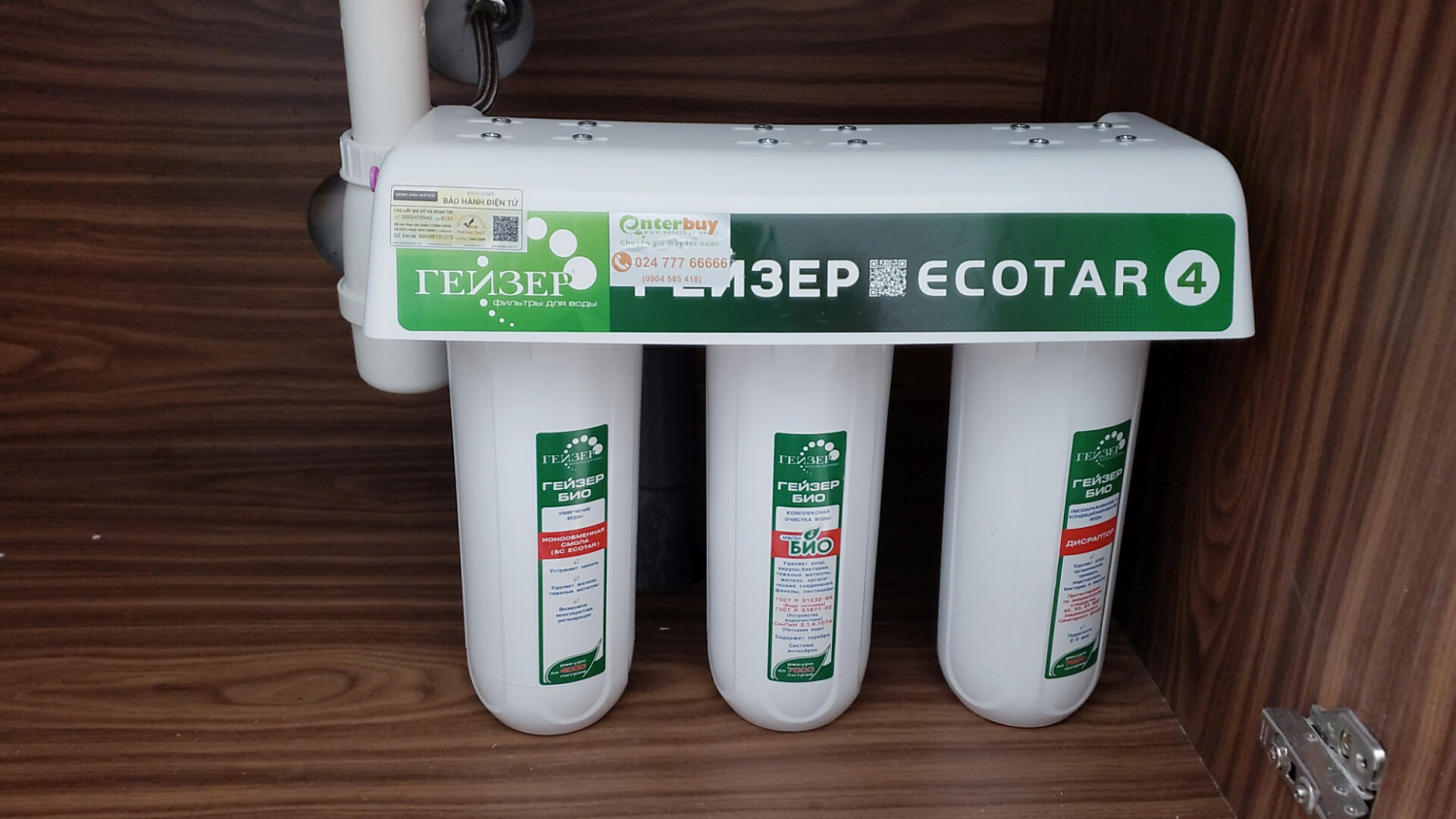 Hình ảnh thực tế máy lọc nước nano Geyser Ecotar 4