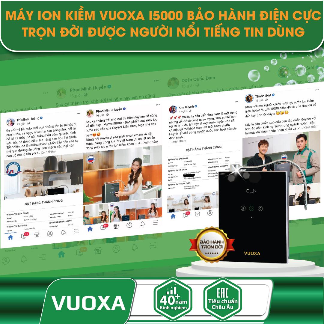 Người nổi tiếng rầm rộ khoe máy lọc nước ion kiềm Vuoxa i5000 của Nga về đến tay