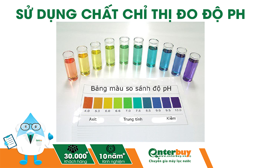 Đo độ ph của nước bằng chất chỉ thị đo độ pH