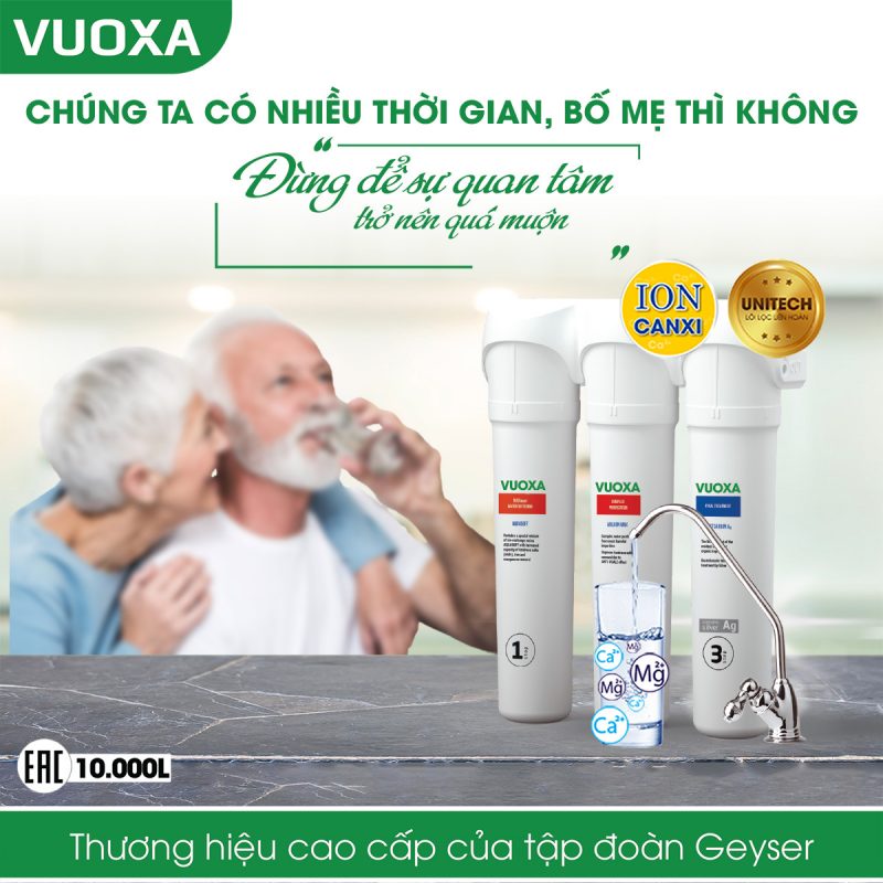 Máy lọc nước công nghệ Aragonite Vuoxa 4