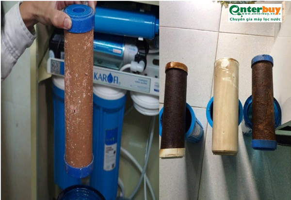 Lõic lọc Kankaro bị bám cặn bẩn sau một thời gian sử dụng