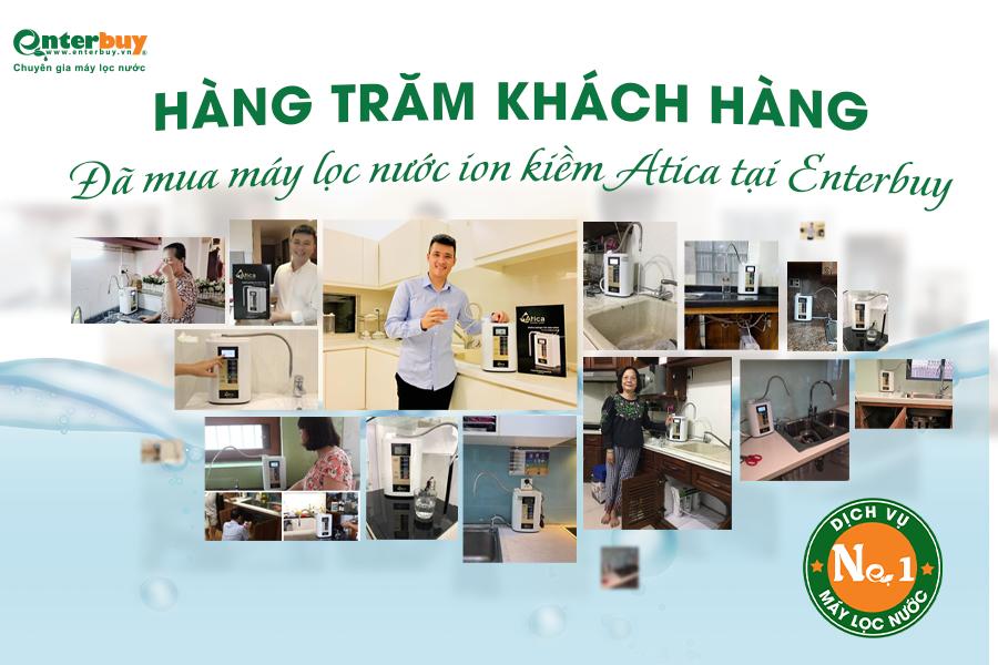 Hàng trăm khách hàng đã mua máy ion kiềm Panasonic tại Enterbuy atica