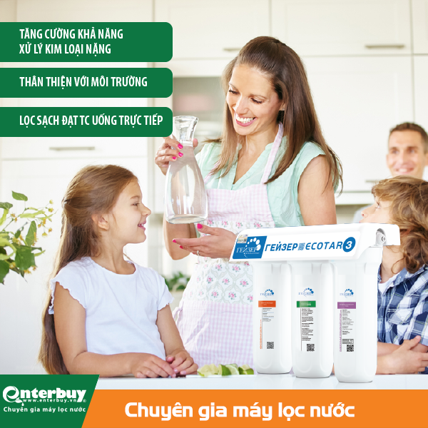 Máy lọc nước Geyser phù hợp với điều kiện kinh tế của người dân Việt Nam