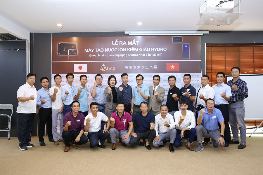 Lễ ra mắt máy tạo nước ion kiềm Atica chuyển giao công nghệ từ Atica Nhật Bản – 28/10/2022