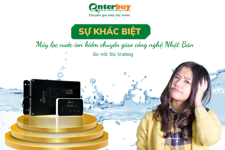 Máy lọc nước ion kiềm chuyển giao công nghệ Nhật Bản có gì khác biệt so với thị trường