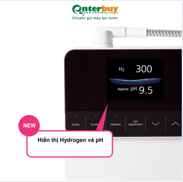 Nồng độ Hydrogen hòa tan khoảng 300 ppb