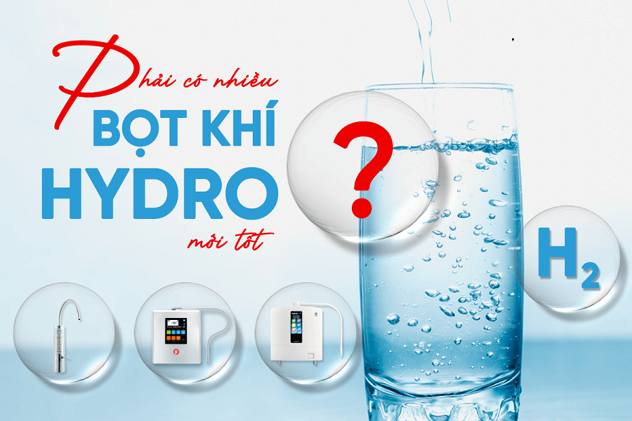 Máy lọc nước ion kiềm càng nhiều bọt khí càng tốt – đúng hay sai?