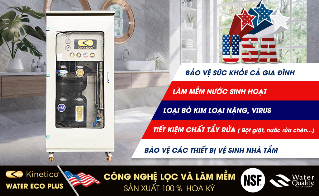 Hệ thống lọc tổng và làm mềm nước 2in1 Kinetico Water Eco Plus ( Made in USA)