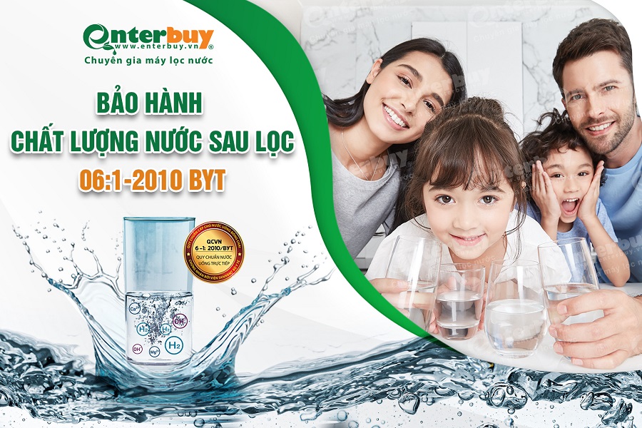 Bảo hành chất lượng nước sau lọc theo 061-2010BYT