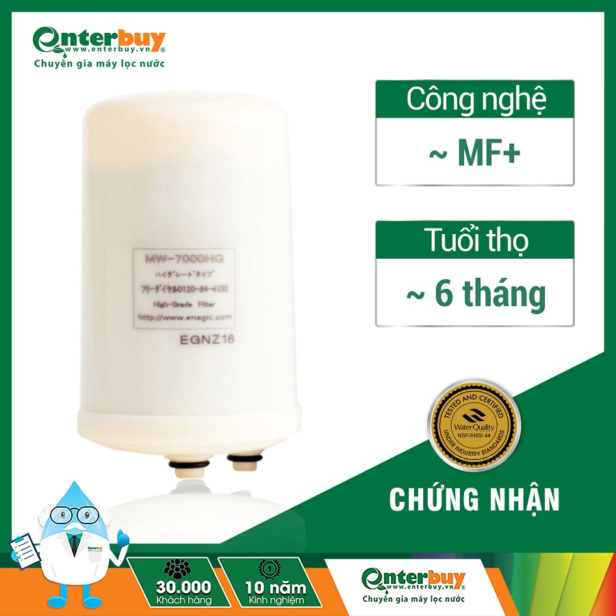 Lõi lọc ion kiềm Kangen Super 501 