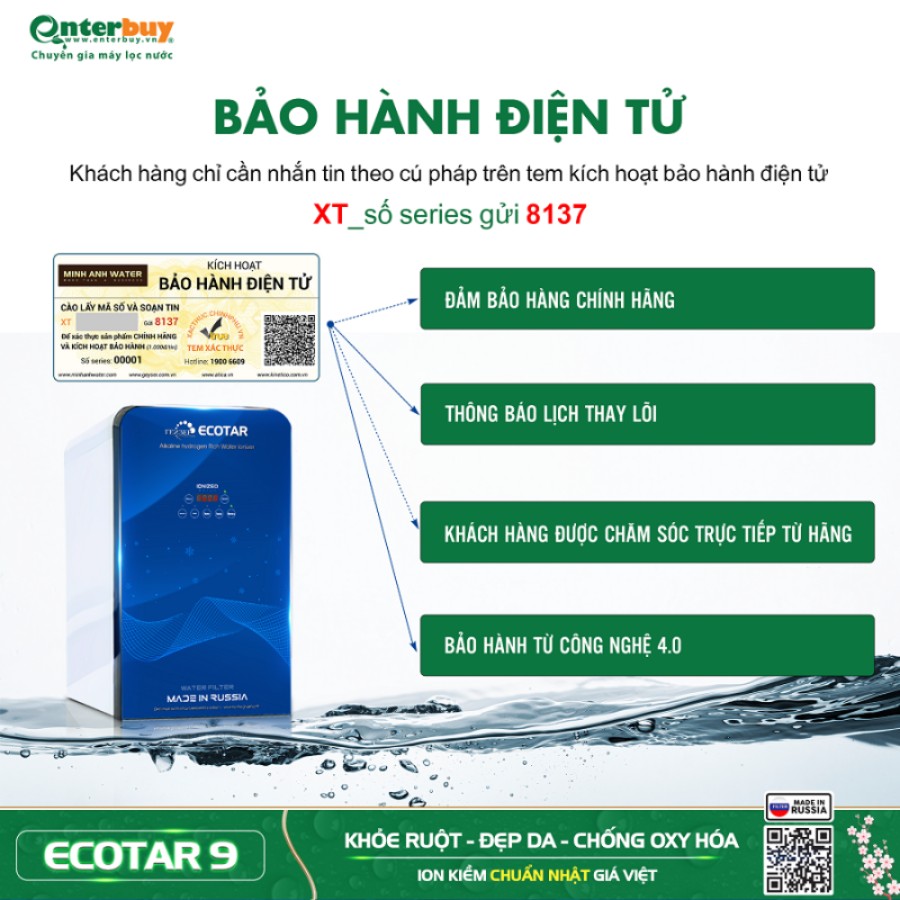 Enterbuy bảo hành điện tử thay vì bảo hành truyền thống