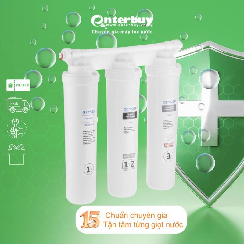 Bộ tiền xử lý cho máy lọc nước ion kiềm Geyser Ecotar Optima