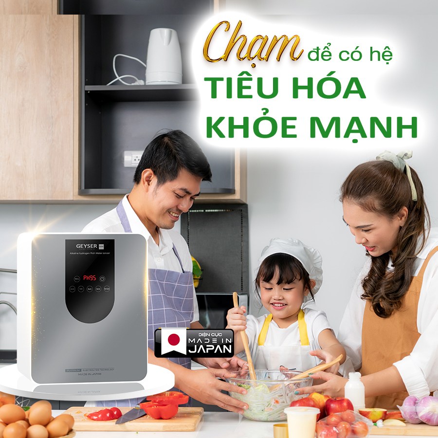 Nước kiềm giúp tăng cường sức khỏe hệ tiêu hóa
