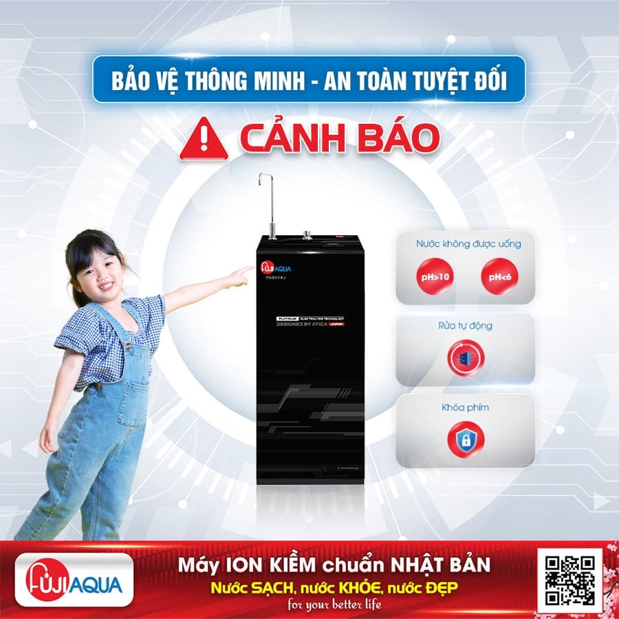 Cảnh báo thông minh của máy lọc nước Fuji Aqua i5
