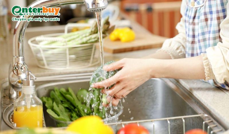 Nước sạch trong nấu ăn cực kì quan trọng