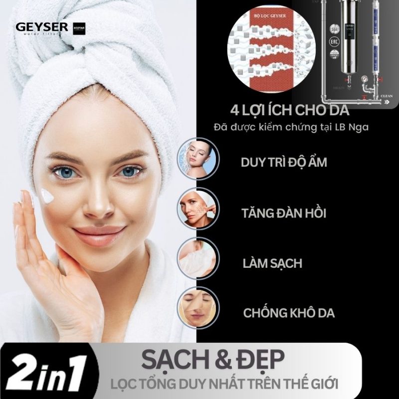 Hệ thống lọc nước tổng đầu nguồn Geyser Ecotar 1F2A