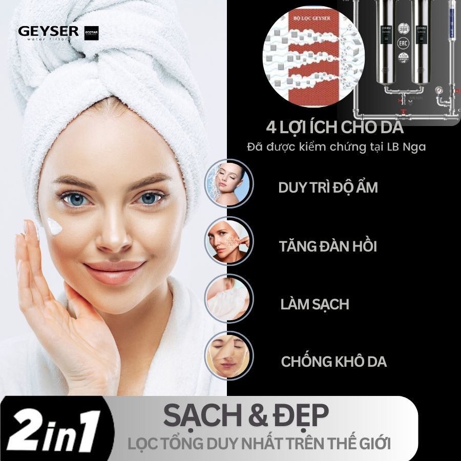 Lọc tổng đầu nguồn cải thiện chất lượng sinh hoạt