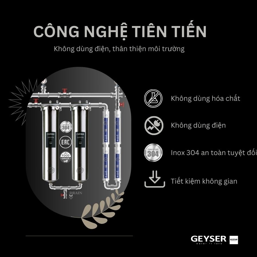 Hệ thống lọc tổng với công nghệ lọc tiên tiến vượt trội