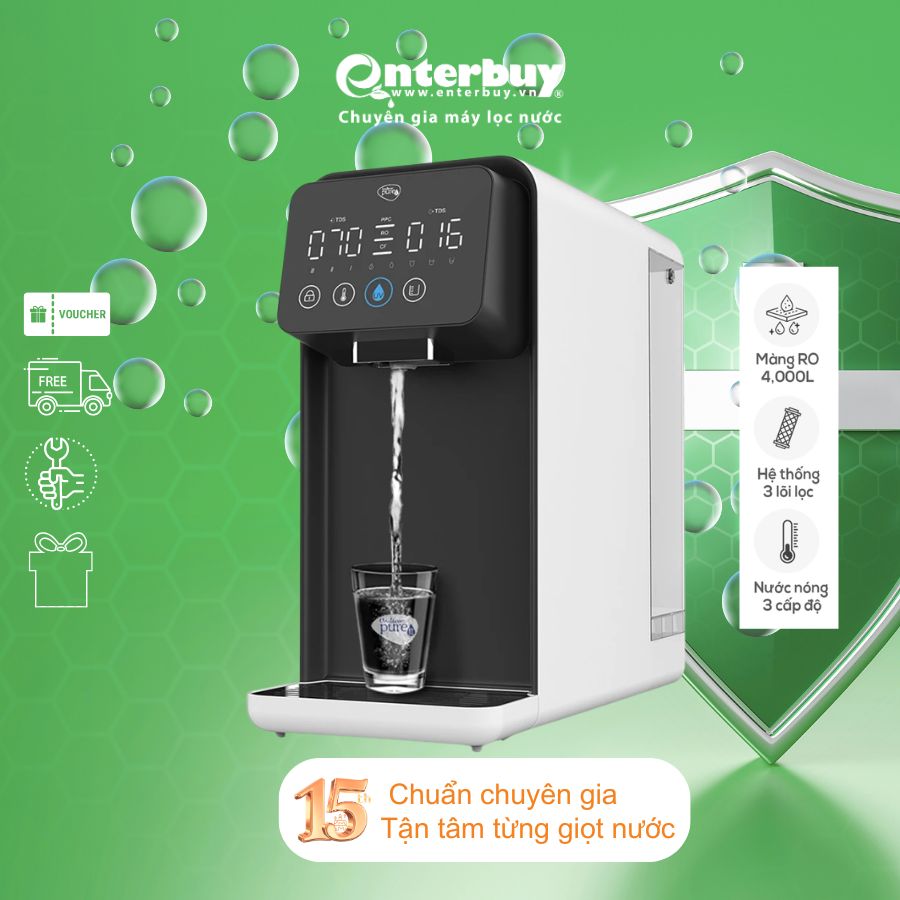 Máy lọc nước RO PUREIT LAVITA nhỏ gọn để bàn tiện lợi
