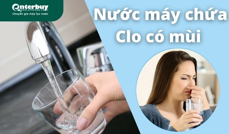 Clo làm nước bị biến đổi hương vị và mùi vị