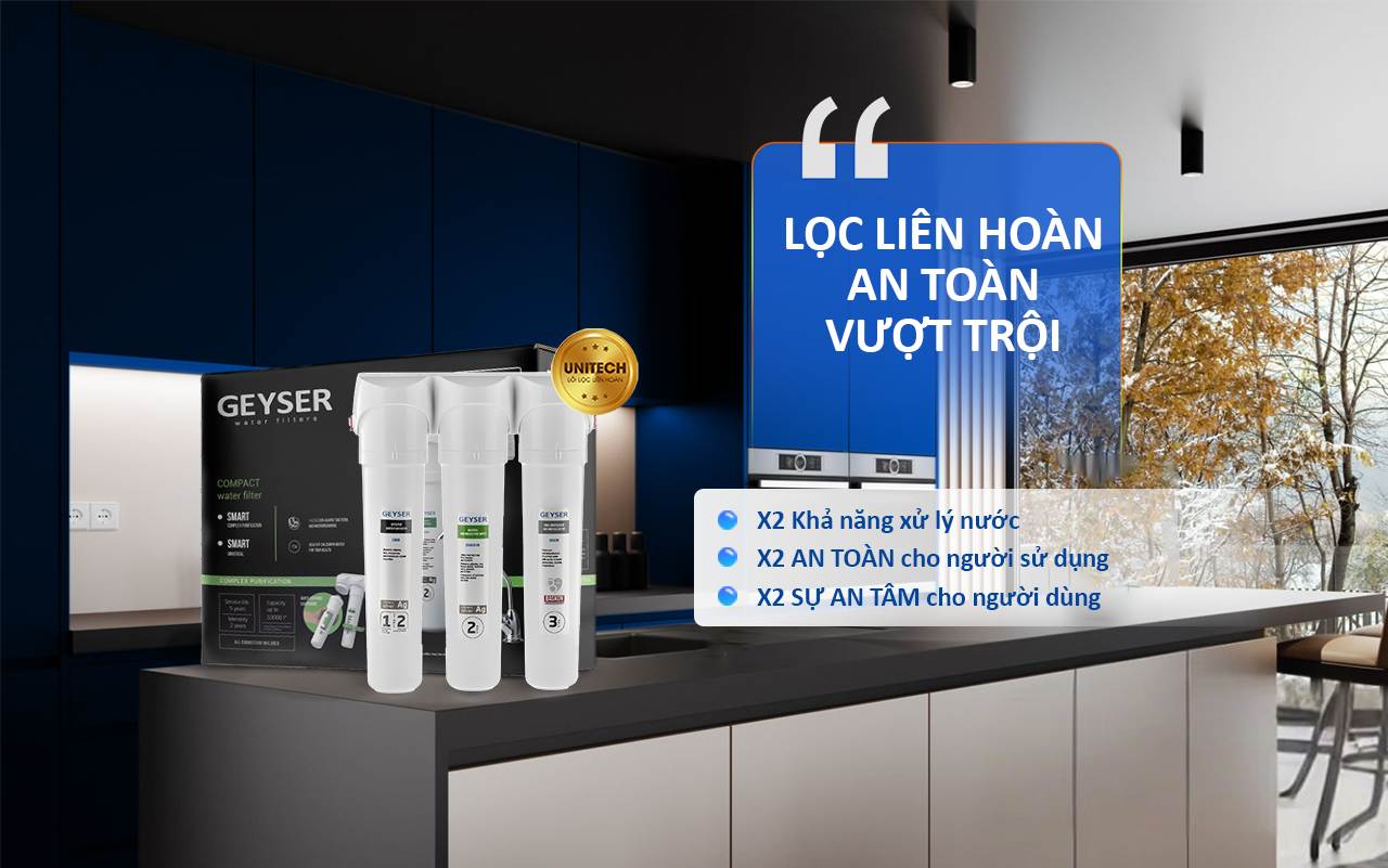 Máy lọc nước chuẩn khoáng Geyser Ecotar 4 Smart