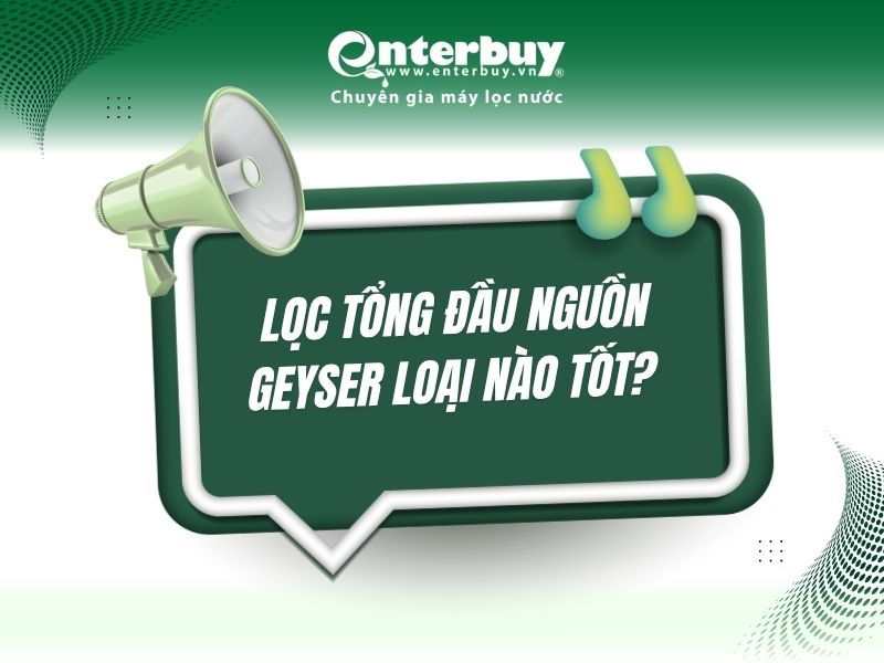 Lọc tổng đầu nguồn Geyser loại nào tốt? So sánh chi tiết các model phổ biến