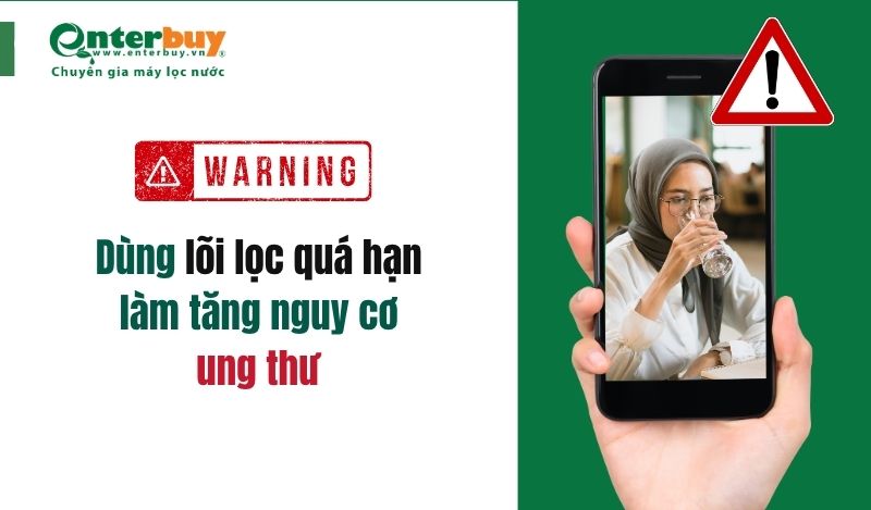 Lõi lọc quá hạn có thể gây ung thư về lâu dài