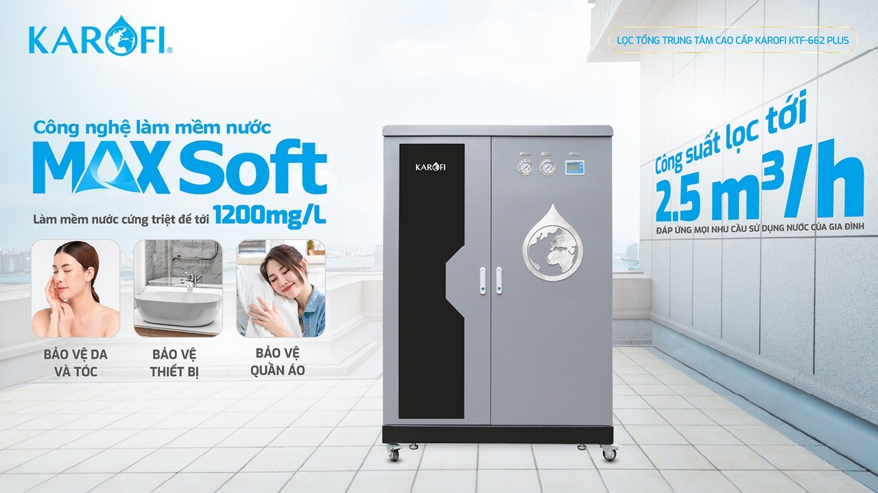 Máy lọc nước tổng đầu nguồn Karofi KTF- 662