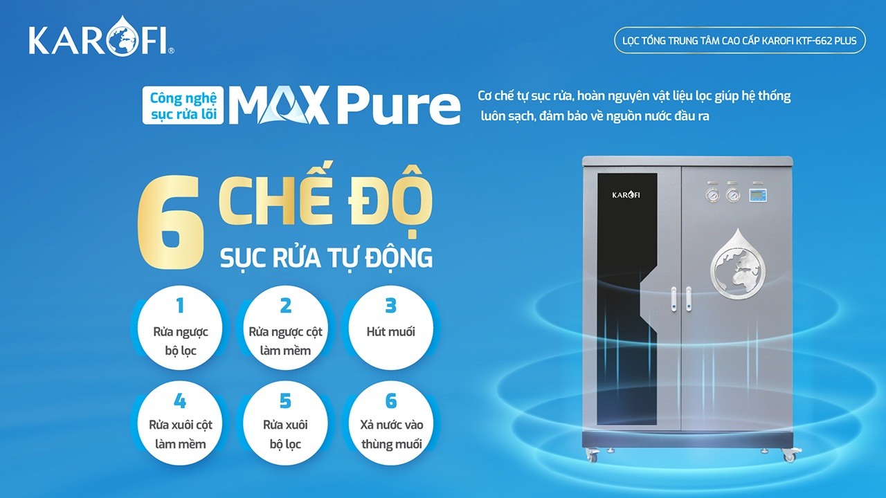 Máy lọc nước tổng đầu nguồn Karofi KTF- 662