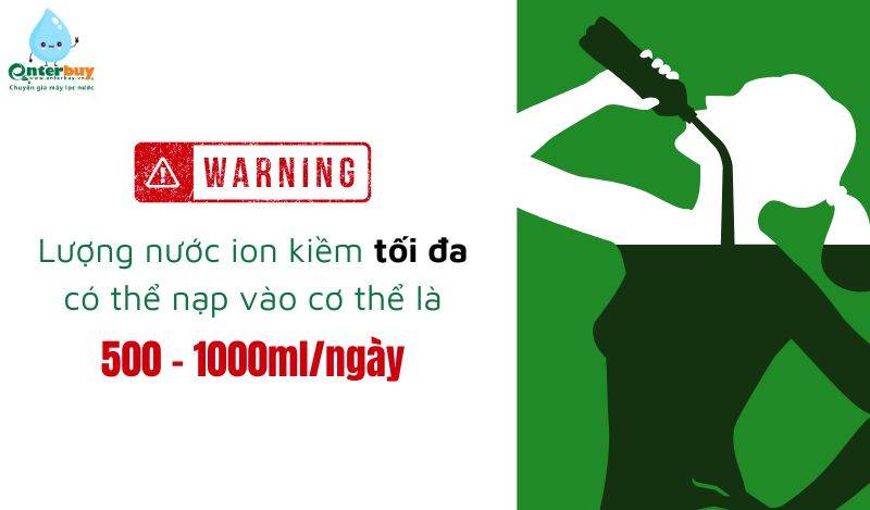 Lượng nước ion kiềm nên uống mỗi ngày theo các khuyến cáo an toàn từ chuyên gia