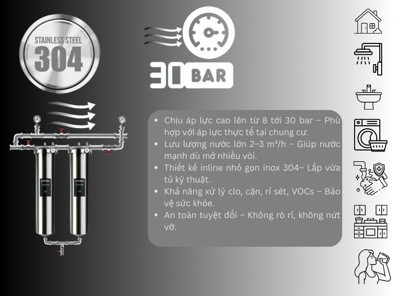 Với khả năng chịu lực bền cao 