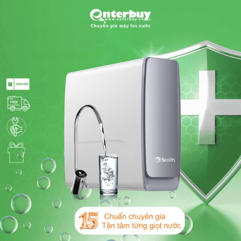 Máy lọc nước A.O.Smith X1000 để gầm cao cấp tuổi thọ lõi lọc cao nhất hiện nay