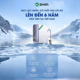 Máy lọc nước A.O.Smith X1000 để gầm cao cấp tuổi thọ lõi lọc cao nhất hiện nay
