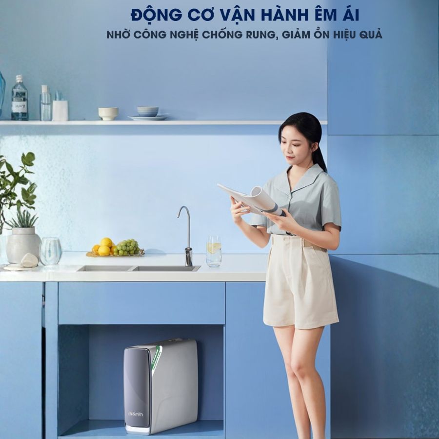Máy lọc RO A.O.Smith vận hành mượt mà bền bỉ