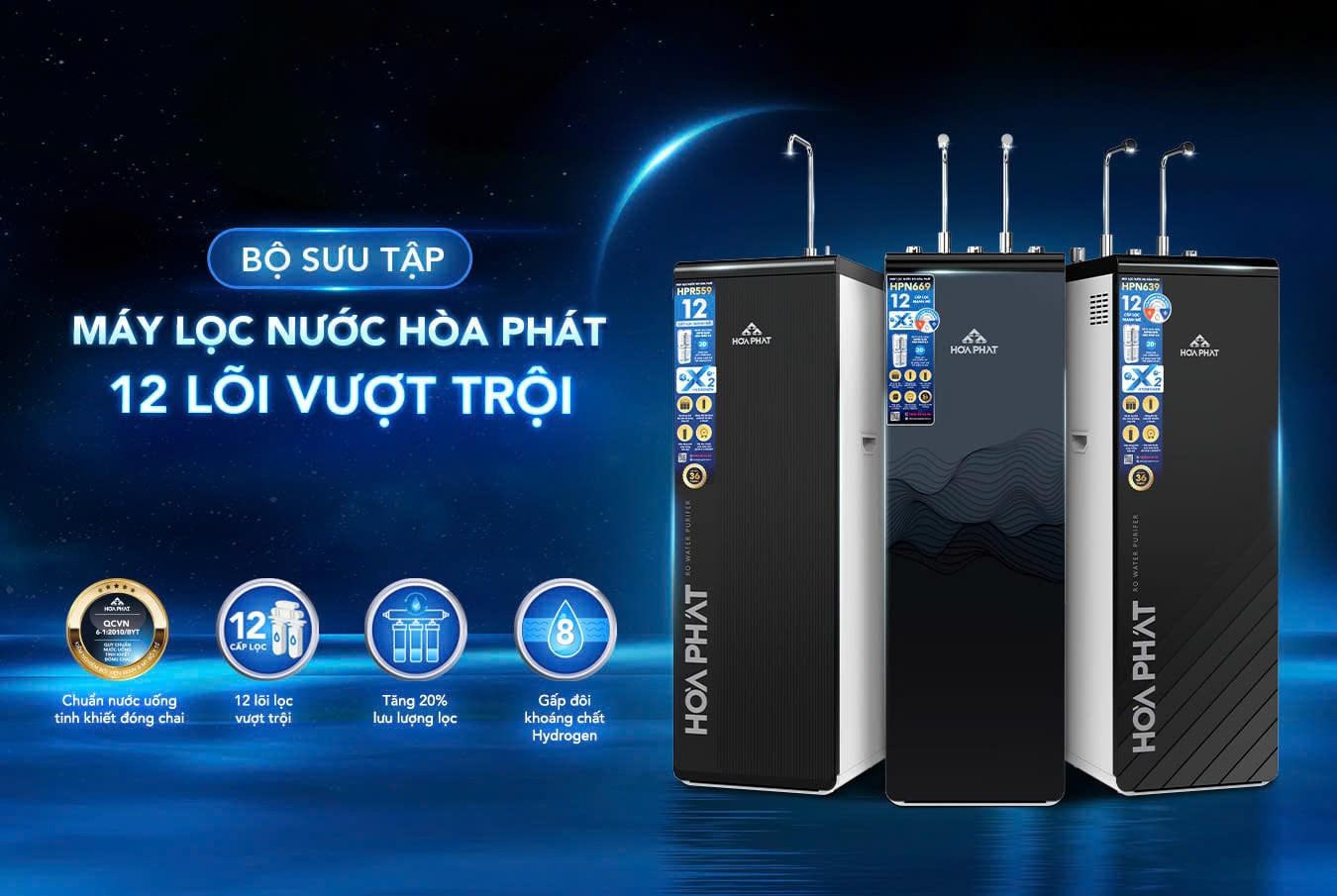 Máy lọc nước Hòa Phát sở hữu thiết kế rất hiện đại và tinh tế